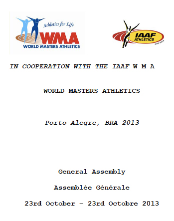 General Assembly booklet for 2013 WMA 