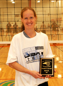 Anne was a volleyball MVP a few years ago.