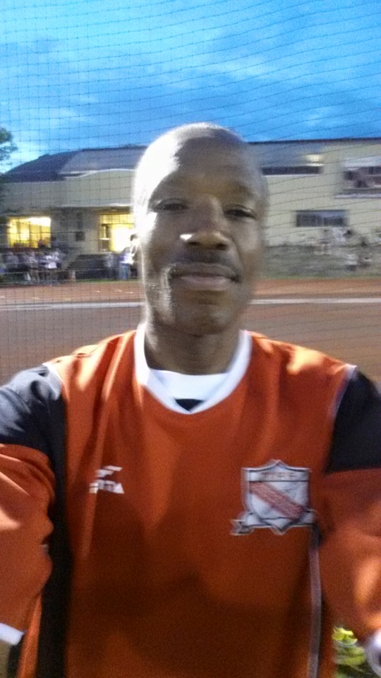 Anselm took selfie after Monday race.