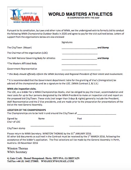 WMA 2020 outdoor worlds bid form (PDF)