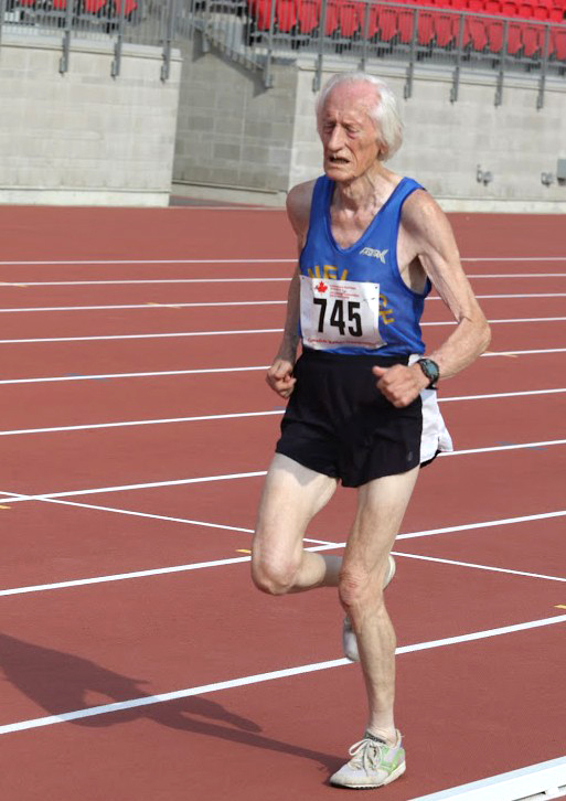 Ed during 10K WR at nationals. Photo by Doug Smith