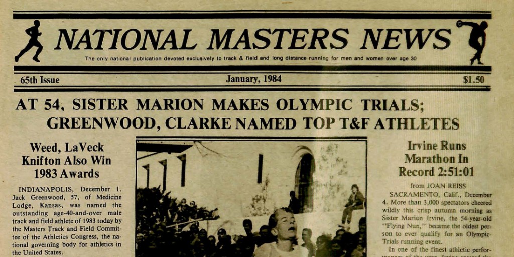 Jack was a frequent star of headlines, and awards, in National Masters News.