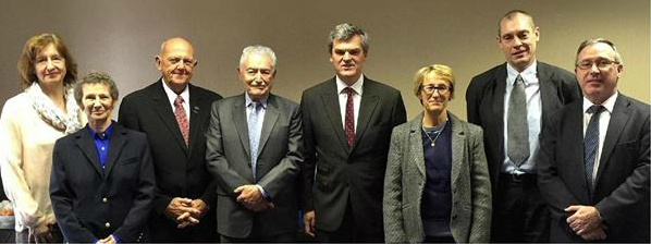 Sandy, second from left, is president of the North-Central American-Caribbean region of WMA (as well as being records czar).