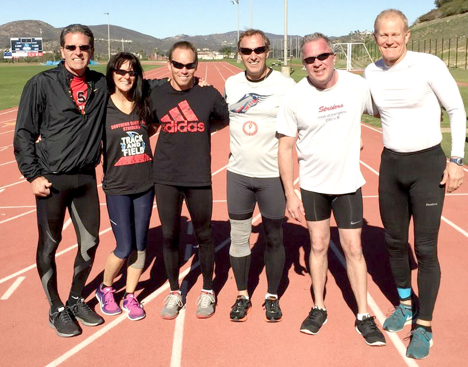 The couple that does sprint workouts together stays together (and keeps training mates entertained).