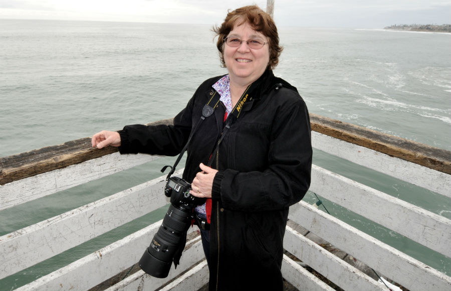 Chris Stone was at the end of the Ocean Beach Pier on her birthday but still is just beginning exploring her photo skills.