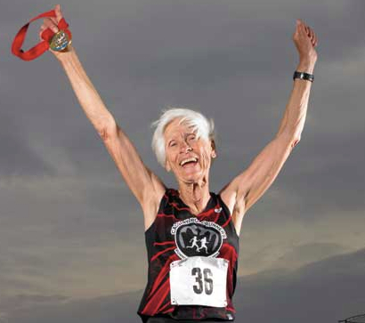 Helly has a helluva good time winning medals, setting records.