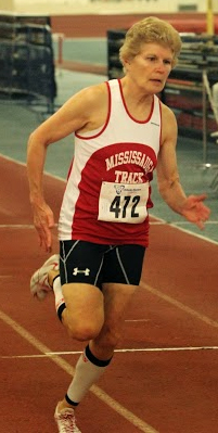 Karla runs 300 at Toronto indoor meet.