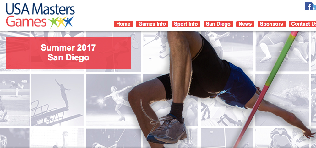 A three-day track meet will be part of the USA Masters Games in San Diego.