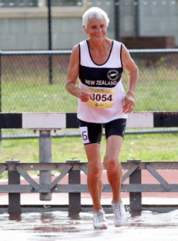 World's oldest lady steepler Clasina Van der Veeken in 2014.