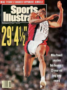 Mike on SI cover after 1991 world record.