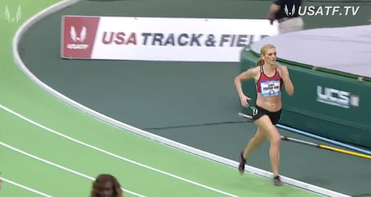 Sonja wasn't pushed in the mile at Portland.